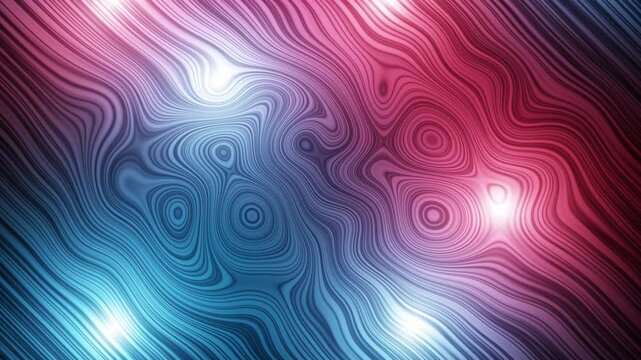 Abstract red blue glowing light wood knots a pattern seamless loop.
