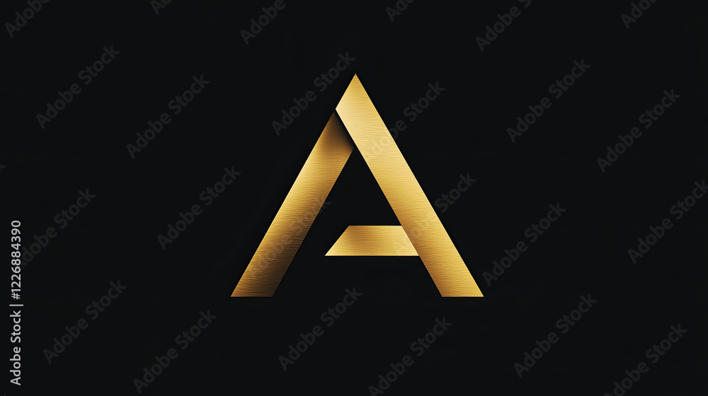 Fototapete set of alphabet symbols and icons of letter a, such logos. rasterized version also available in gall