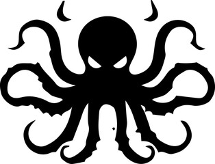 Giant Octopus Tentacles Vector Art