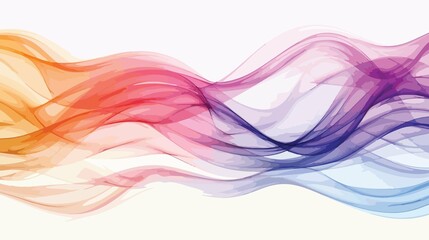 Vibrant Smooth Wave Pattern Silk Wall Art