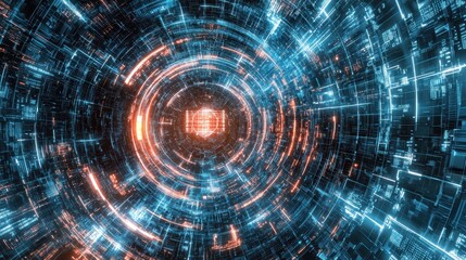 Fototapeta premium Cybersecurity Digital Protection