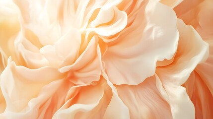 Abstract Peach Colored Fabric Draped Softly