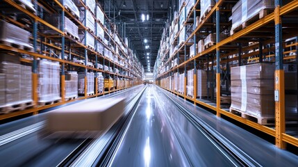 Fototapeta premium Digital Supply Chain Management