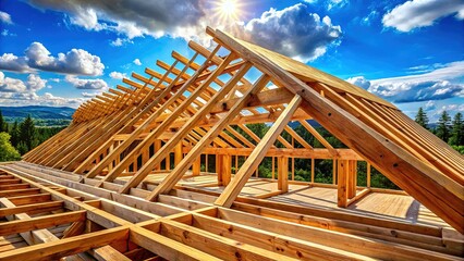 High-Quality Wooden Roof Trusses, Beams & Construction for Home Building
