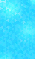 ひんやりとした夏を演出するブルーのポリゴン。涼しげな幾何学模様の背景素材。