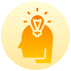 idea vector round gradient icon