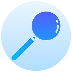 search vector round gradient icon