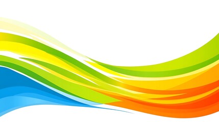 Obraz premium Abstract Colorful Wavy Design Background Image