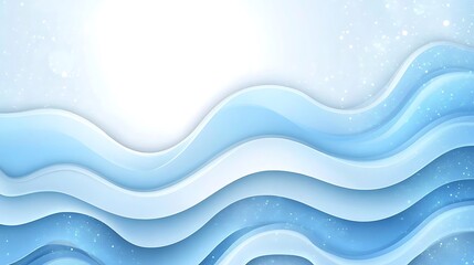 Fototapeta premium Abstract Blue Wave Background Design Featuring Soft Hues