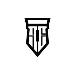 QE monogram logo design letter text name symbol monochrome logotype alphabet character simple logo