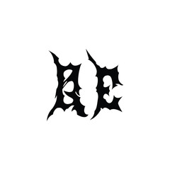 QE monogram logo design letter text name symbol monochrome logotype alphabet character simple logo