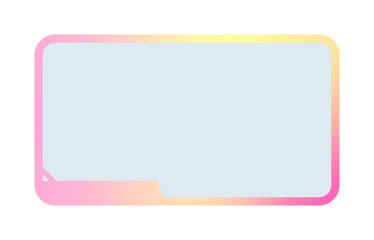 Futuristic element vector illustration. Colorful lower third video overlay.