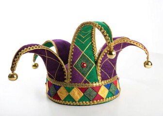 Mardi Gras Jester Hat Distortion - Abstract Art