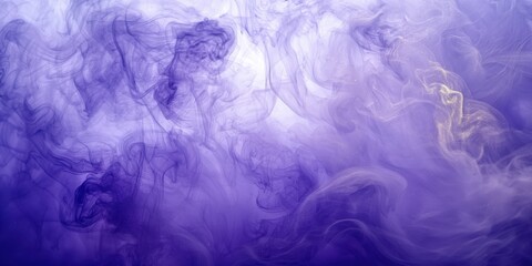 Obraz premium Ethereal Swirl Purple Ink Water