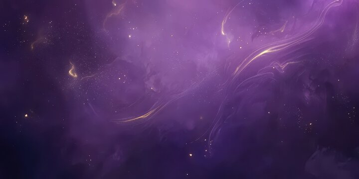 Ethereal Cosmic Nebula Shade Purple Glimmering Star