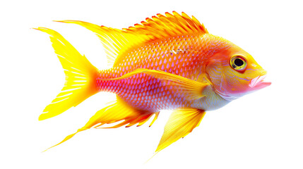 Fototapeta premium Vibrant Coral Fish Swimming Gracefully in Clear Waters With Stunning Colors and Intricate Patterns