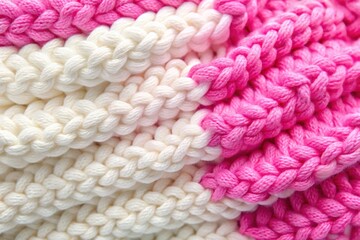 Soft Knitted Fabric Texture Background Closeup