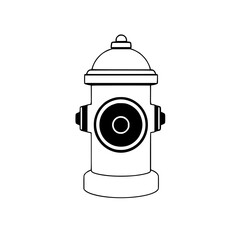 Classic Fire Hydrant Illustration: A Simple Vector Graphic Design. Perfect for urban infrastructure projects, safety resources, and city illustrations.