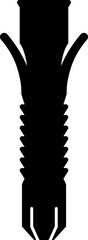 Wall Bolt Anchor Construction Silhouette