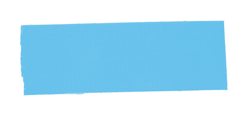 Light blue masking tape isolated on transparent background