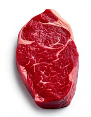 Obraz premium Fresh Raw Ribeye Steak with Marbling