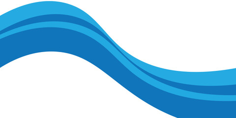 Obraz premium Vector blue line background curve element with white space for text and message design, overlapping layers, vector