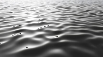 Obraz premium Abstract grayscale image of gently rippling water surface