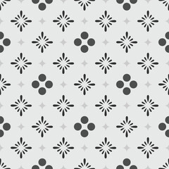 Abstract shape simple geometric motif classic pattern continuous background. Modern fabric design man shirt allover print block. Vector illustration