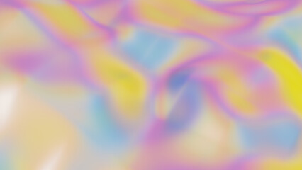 soft color wave background. multicolored rough surface with different waves and curves. 3d render illustration