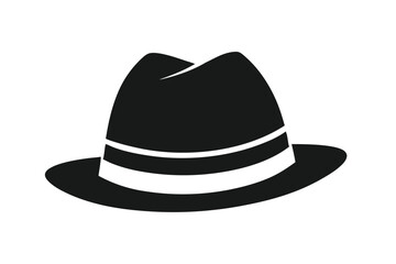 black hat isolated on white background