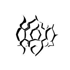 Obraz premium Abstract Hexagon Geometric Pattern: Science and Molecular Structure Design. A Stylish Black and White Vector Illustration, Perfect for Modern Backgrounds and Creative Concepts.