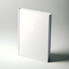 Hardcover White Book Cover MockUp