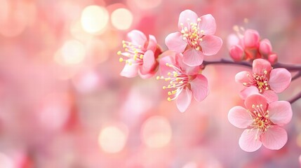 Fresh Spring Holiday Background with Subtle Blur