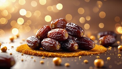 Ramadan poster of handful of dates ,Ramadan template 2025,header or banner of Ramadan Karim,Ramadan Mubarak wallpaper,background of Ramadan mubarak,Ramadan poster 2025,soulful emerald green