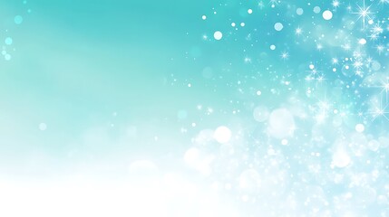 Fototapeta premium Abstract Teal Background With Sparkling Lights