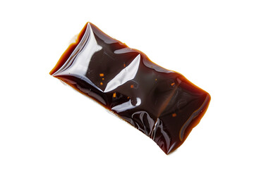 Single-use Soy Sauce Packet Isolated on a White Background With a Transparent Design