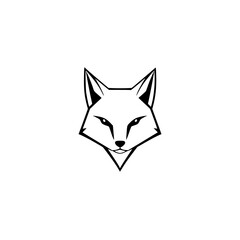 Geometric Fox: Abstract Minimalist Animal Vector Design. Perfect for logo, symbol, or icon. Clean lines and sharp details create a striking image.