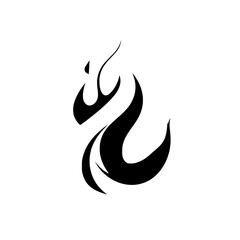 Abstract Black and White Graphic Design: Minimalist Vector Symbol, Perfect for Logo or Icon