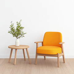 A compact city studio apartment, contemporary urban interior, minimal furniture with cozy vibes, neutral tones, isolated on white background