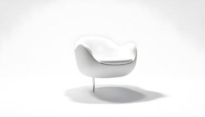 Modern White Chair in Minimalist Setting