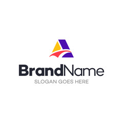 Initial Letter A logo vector design template, Abstract Monogram Symbol, Icon A premium design and creative logo for future business.