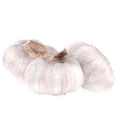 3d render garlic with transparent background