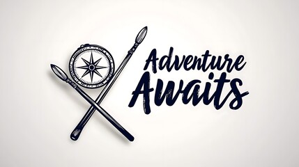 Adventure Awaits A Call to Exploration with Compass and Spears