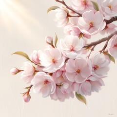 Obraz premium pink cherry blossoms