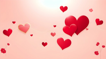 Valentine's day background card invitation, wallpaper or graphic resource to use on February. hearts and flowers, roses, mainly red color 