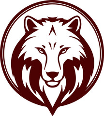 wolf vector silhouette logo