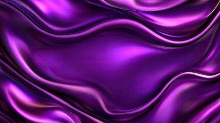 Obraz premium Mesmerizing Abstract Purple Silk Texture with Fluid Waves and Glossy Smooth Finish