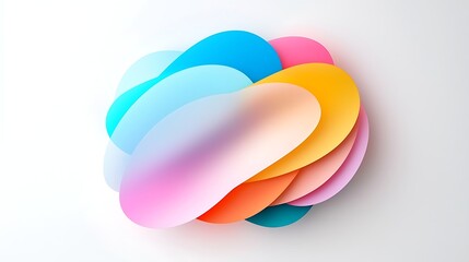 Abstract Colorful Geometric Shapes Background
