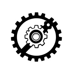 Abstract Gear Mechanism: Industrial Technology and Engineering Design.  Perfect for corporate branding, mechanics, and innovation concepts.