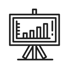 Graphical Representation icon vector image. Suitable for mobile apps, web apps and print media.